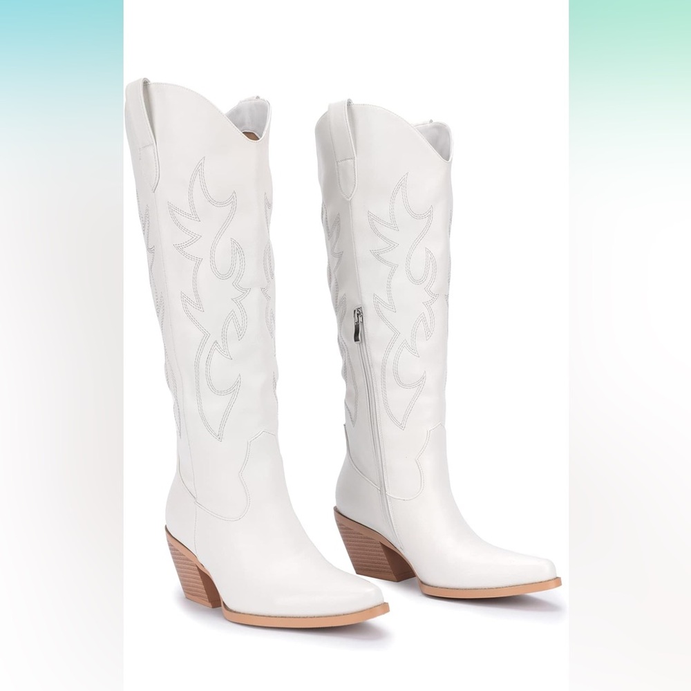 White cowboy boots